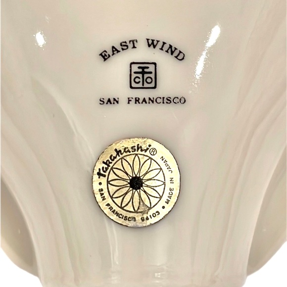 TAKAHASHI East Wind Japanese Vintage Porcelain Oval Picture Frame EUC - Picture 3 of 15